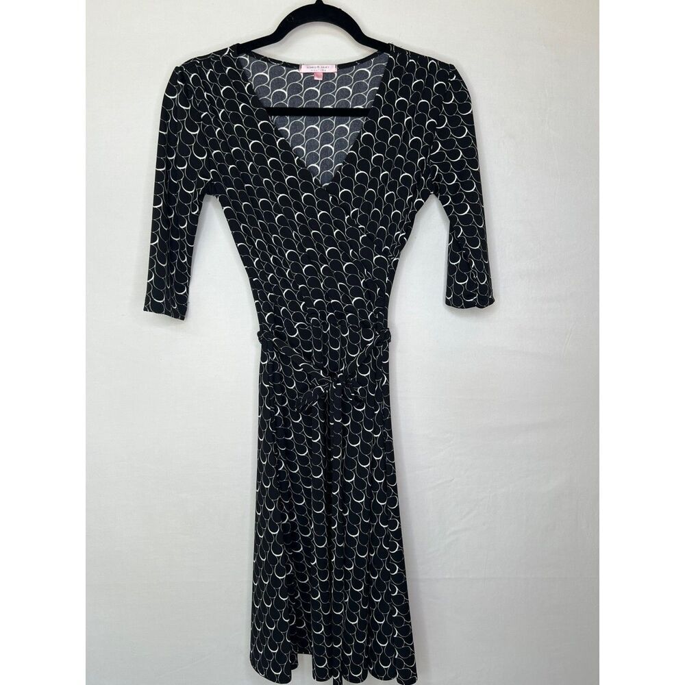 Romeo & Juliet Couture Belted Faux Wrap Dress ECU